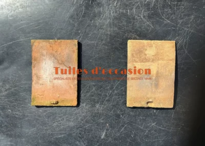 tuile plate pays orange 23,5×16 1 téton